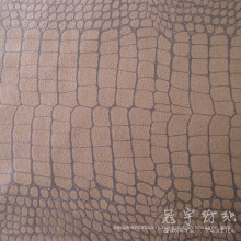 Typed Suede Sofa Fabric Crocodile Pattern